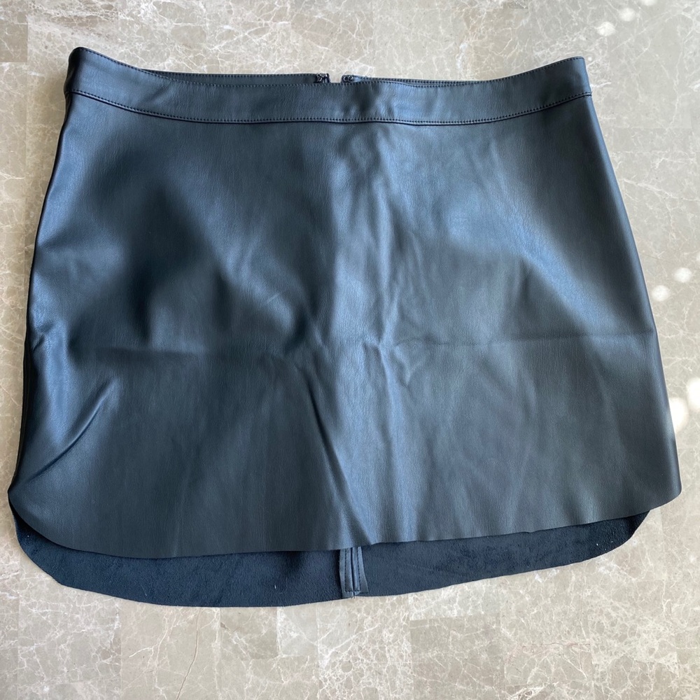 Faux Leather Mini Skirt